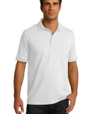 Port & Company KP55 Jersey Knit Polo White