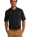 Port & Company KP55P Jersey Knit Pocket Polo Jet Black