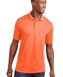 Port & Company KP55P Jersey Knit Pocket Polo Safety Orange