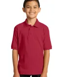 Port & Company KP55Y Youth 5.5-Ounce Jersey Knit P Red