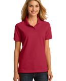 Port & Company LKP150 Ladies Cotton Pique Polo Red