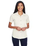 M570W Harriton Ladies' Bahama Cord Camp Shirt CREME
