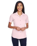 M570W Harriton Ladies' Bahama Cord Camp Shirt BLUSH