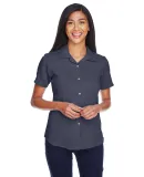 M570W Harriton Ladies' Bahama Cord Camp Shirt NAVY
