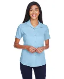 M570W Harriton Ladies' Bahama Cord Camp Shirt CLOUD BLUE