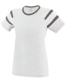 Augusta Sportswear 3011 Ladies Fanatic T-Shirt in White/ slate/ white