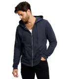 US Blanks 8010US Unisex Heavy Terry Tri-Blend Zip  Navy Blue