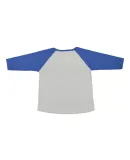 LAT 3830 Curvy Collection Women's Baseball Tee in Vn hth/ vn royal