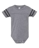 Rabbit Skins 4437 Infant Football Onesie GRAN HTH/ VN SMK