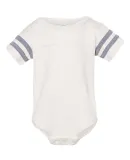 Rabbit Skins 4437 Infant Football Onesie NAT HTH/ GRAN HT