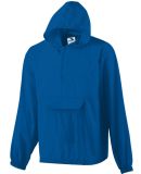 Augusta 3130 Pullover Rain Jacket with Pocket in Royal