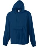 Augusta 3130 Pullover Rain Jacket with Pocket in Navy