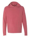 Comfort Colors 4900 Garment Dyed Hooded Long Sleev Crimson