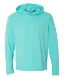 Comfort Colors 4900 Garment Dyed Hooded Long Sleev Lagoon