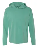 Comfort Colors 4900 Garment Dyed Hooded Long Sleev Seafoam