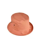 BA534 Big Accessories Metal Eyelet Bucket Cap in Mango