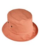 BA534 Big Accessories Metal Eyelet Bucket Cap in Mango