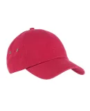 BA529 Big Accessories Washed Baseball Cap in Red