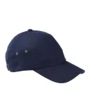 BA529 Big Accessories Washed Baseball Cap in Navy