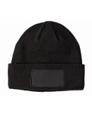 BA527 Big Accessories Patch Beanie BLACK