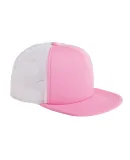 BX030 Big Accessories 5-Panel Foam Front Trucker C PINK/ WHITE