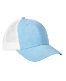 BA540 Big Accessories Sport Trucker Cap HTH LT BLU/ WHT