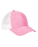 BA540 Big Accessories Sport Trucker Cap HTHR PINK/ WHT