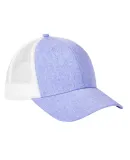 BA540 Big Accessories Sport Trucker Cap HTHR PURPLE/ WHT