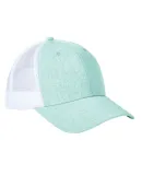 BA540 Big Accessories Sport Trucker Cap HTH SEAFOAM/ WHT