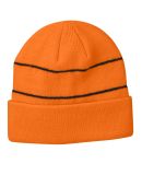 BA535 Big Accessories Reflective Beanie NEON ORANGE