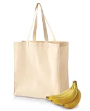 BE055 BAGedge 6 oz. Canvas Grocery Tote NATURAL