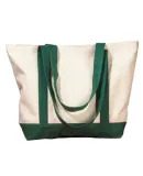 BE004 BAGedge 12 oz. Canvas Boat Tote NATURAL/ FOREST