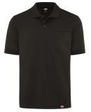 LS404 Dickies 6 oz. Industrial Performance Polo in Black