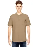 WS451 Dickies Heavyweight Work Henley DESERT SAND