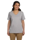 Hanes 5780 Ladies Heavyweight V-neck T-shirt - 578 Light Steel
