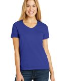 Hanes 5780 Ladies Heavyweight V-neck T-shirt - 578 Deep Royal