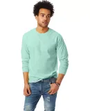 5586 Hanes® Long Sleeve Tagless 6.1 T-shirt - 558 Clean Mint