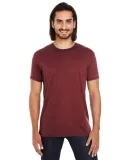 115A Threadfast Apparel Unisex Cross Dye Short-Sle BLACK CHERRY