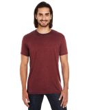 115A Threadfast Apparel Unisex Cross Dye Short-Sle in Black cherry