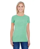 202A Threadfast Apparel Ladies' Triblend Short-Sle GREEN TRIBLEND