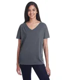 203FV Threadfast Apparel Ladies' Triblend Fleck Sh CHARCOAL FLECK