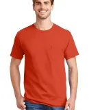 5590 Hanes® Pocket Tagless 6.1 T-shirt - 5590  in Orange