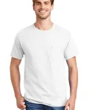 5590 Hanes® Pocket Tagless 6.1 T-shirt - 5590  in White