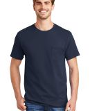 5590 Hanes Pocket 6.1 T-shirt - 5590  in Navy