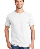 5590 Hanes Pocket 6.1 T-shirt - 5590  in White