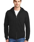 P180 Hanes® PrintPro®XP™ Full Zip Hooded Sweat Black