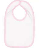 RS1004 Rabbit Skins Infant Jersey Contrast Trim Ve White/ Pink