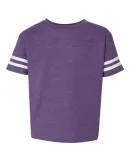 3037 Rabbit Skins Toddler Fine Jersey Football Tee Vintage Purple/ White