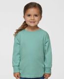 RS3302 Rabbit Skins Toddler Fine Jersey Long Sleev in Saltwater