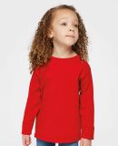 RS3302 Rabbit Skins Toddler Fine Jersey Long Sleev in Red